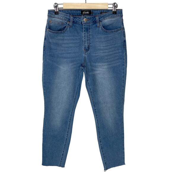 Nanette Lepore Gramercy Skinny Raw Hem Jeans - Women's Size 10 - Picture 1 of 6